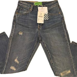 FP Sandrine Rose “The Virgin Label” Distressed Jeans sz 24 Women or Jr